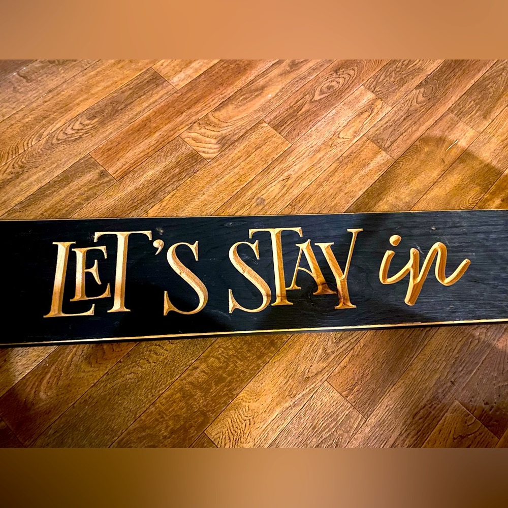 Wooden sign